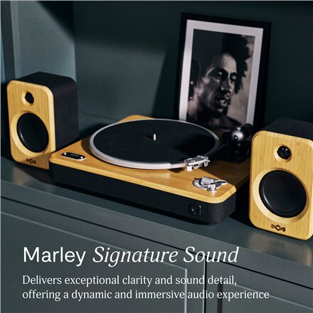 Marley Turntable With Speakers , Stir It Up Wireless 2+ , Bluetooth In/Out