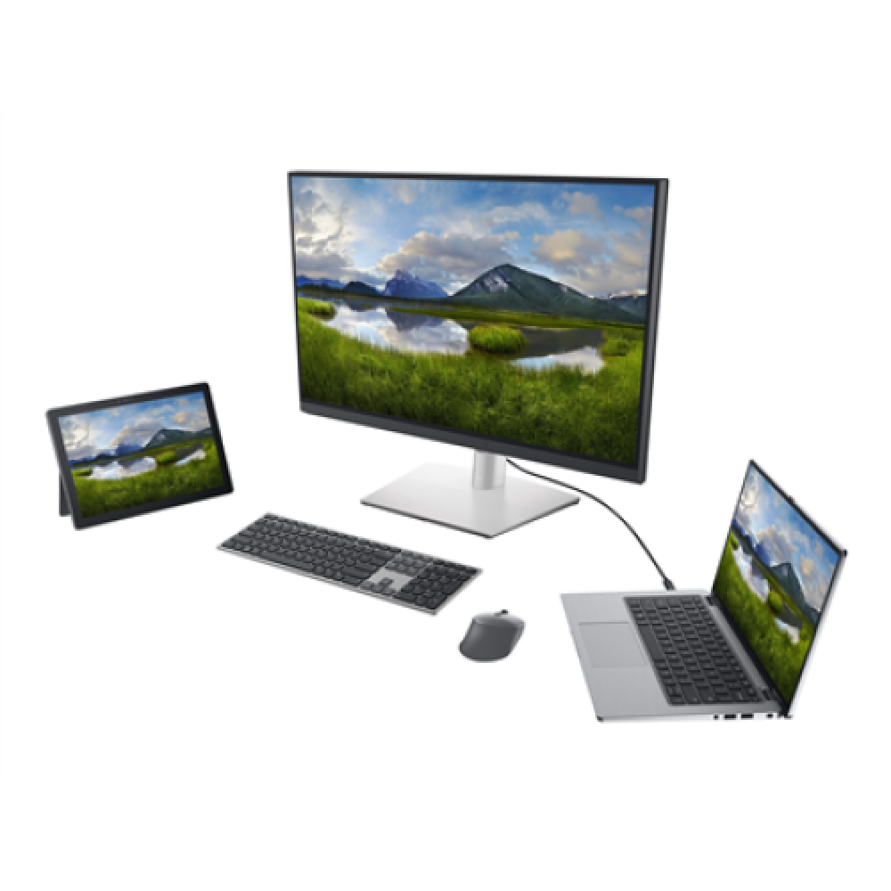 Dell , Premier Multi-Device Keyboard and Mouse , KM7321W , Keyboard and Mouse Set , Wireless , Batteries included , Russian , Titan grey , Wireless connection