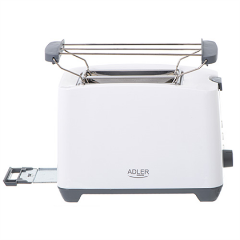Adler , Toaster , AD 3216 , Power 750 W , Number of slots 2 , Housing material Plastic , White
