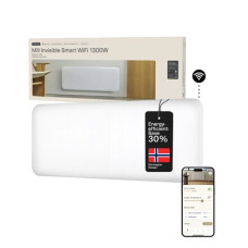 Mill Invisible Smart WiFi Heater , PA1300WIFI4 , Panel Heater , 1300 W , Suitable for rooms up to 15-19 m² , White , IPX4