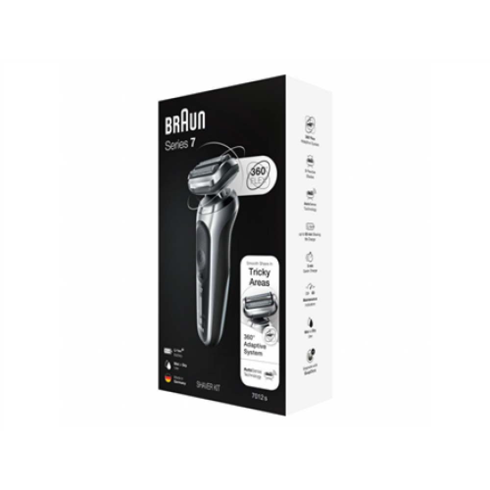 Braun , Shaver , 71-S1000s , Operating time (max) 50 min , Wet & Dry , Silver/Black