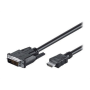 Goobay , Black , DVI-D male Single-Link (18+1 pin) , HDMI male (type A) , DVI-D/HDMI cable, nickel plated , 2 m