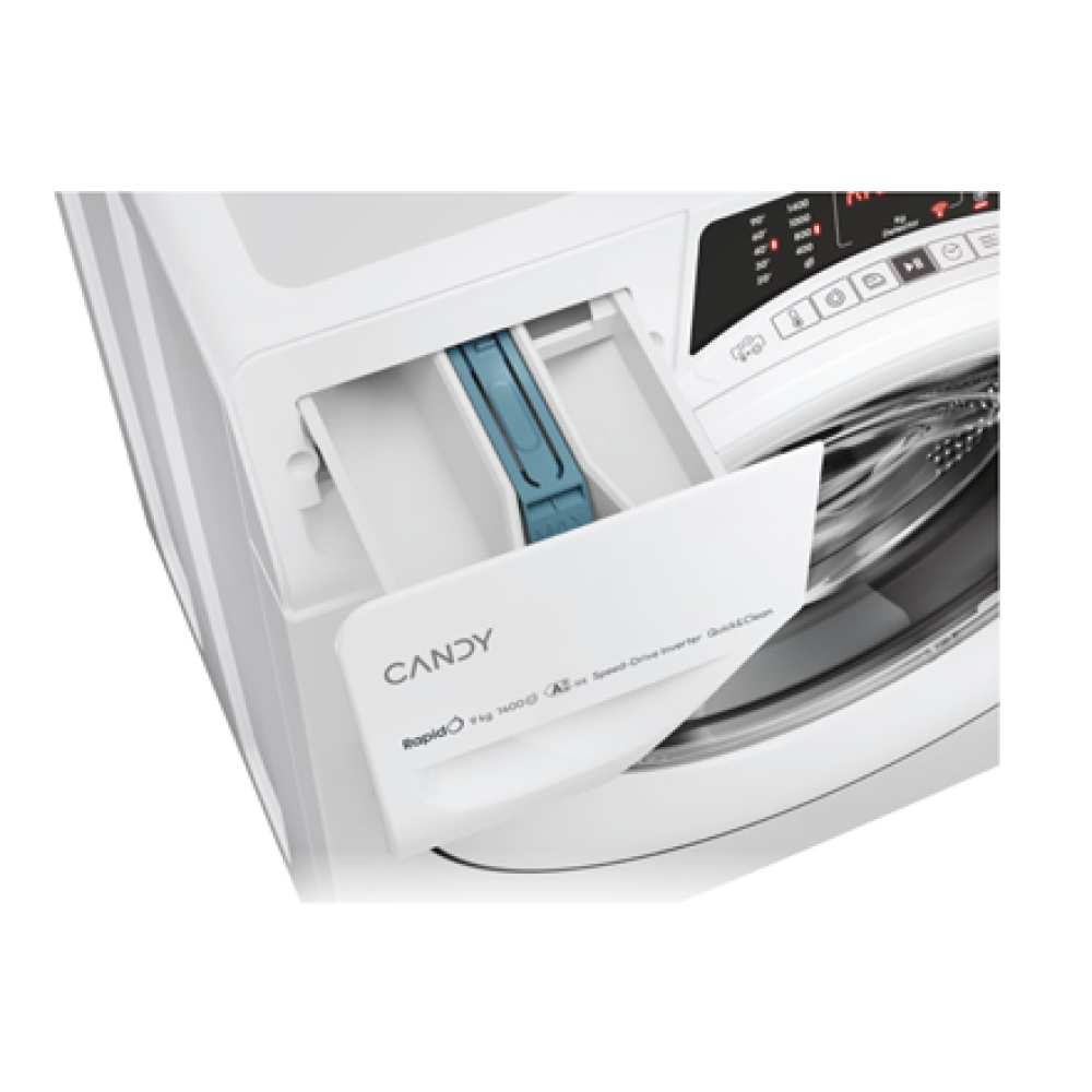 Candy Washing Machine , RO 496DWM7/1-S , Energy efficiency class A , Front loading , Washing capacity 9 kg , 1400 RPM , Depth 53 cm , Width 60 cm , Display , TFT , Steam function , Wi-Fi