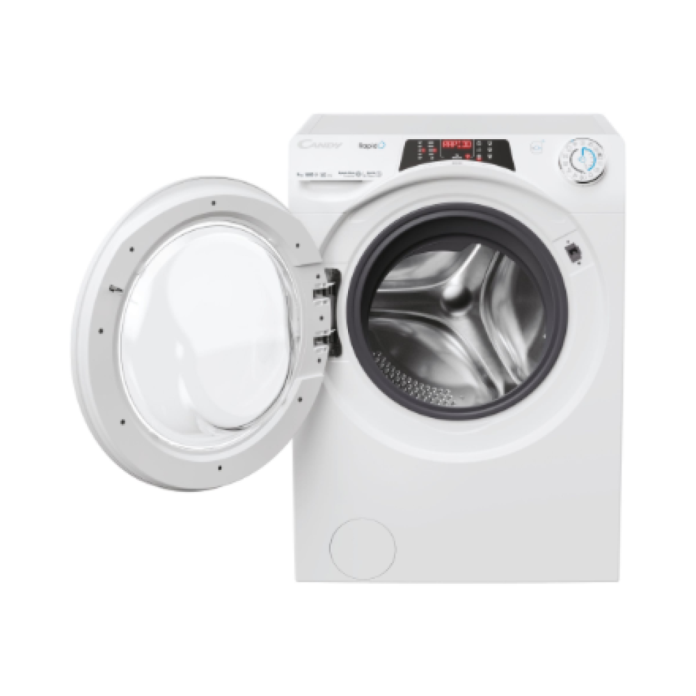 Candy Washing Machine , RO 496DWM7/1-S , Energy efficiency class A , Front loading , Washing capacity 9 kg , 1400 RPM , Depth 53 cm , Width 60 cm , Display , TFT , Steam function , Wi-Fi