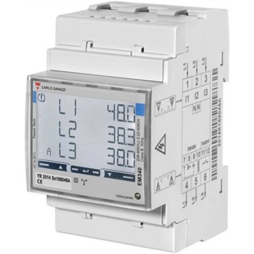 Carlo Gavazzi , Smart Power Meter, 3 phase, up to 65A , EM340 MID certificate