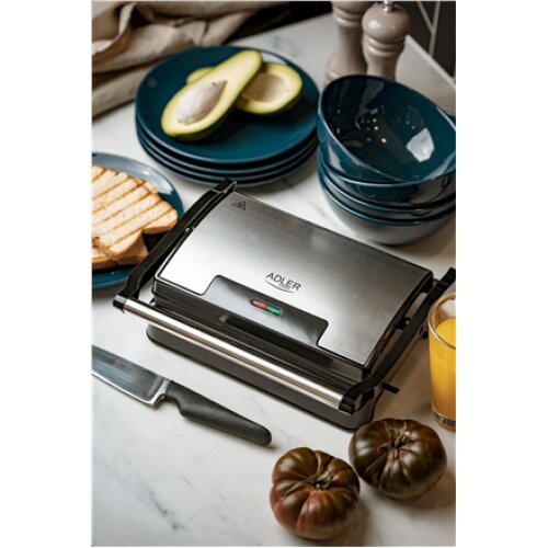 Adler , Electric Grill , AD 3052 , Table , 1200 W , Stainless steel
