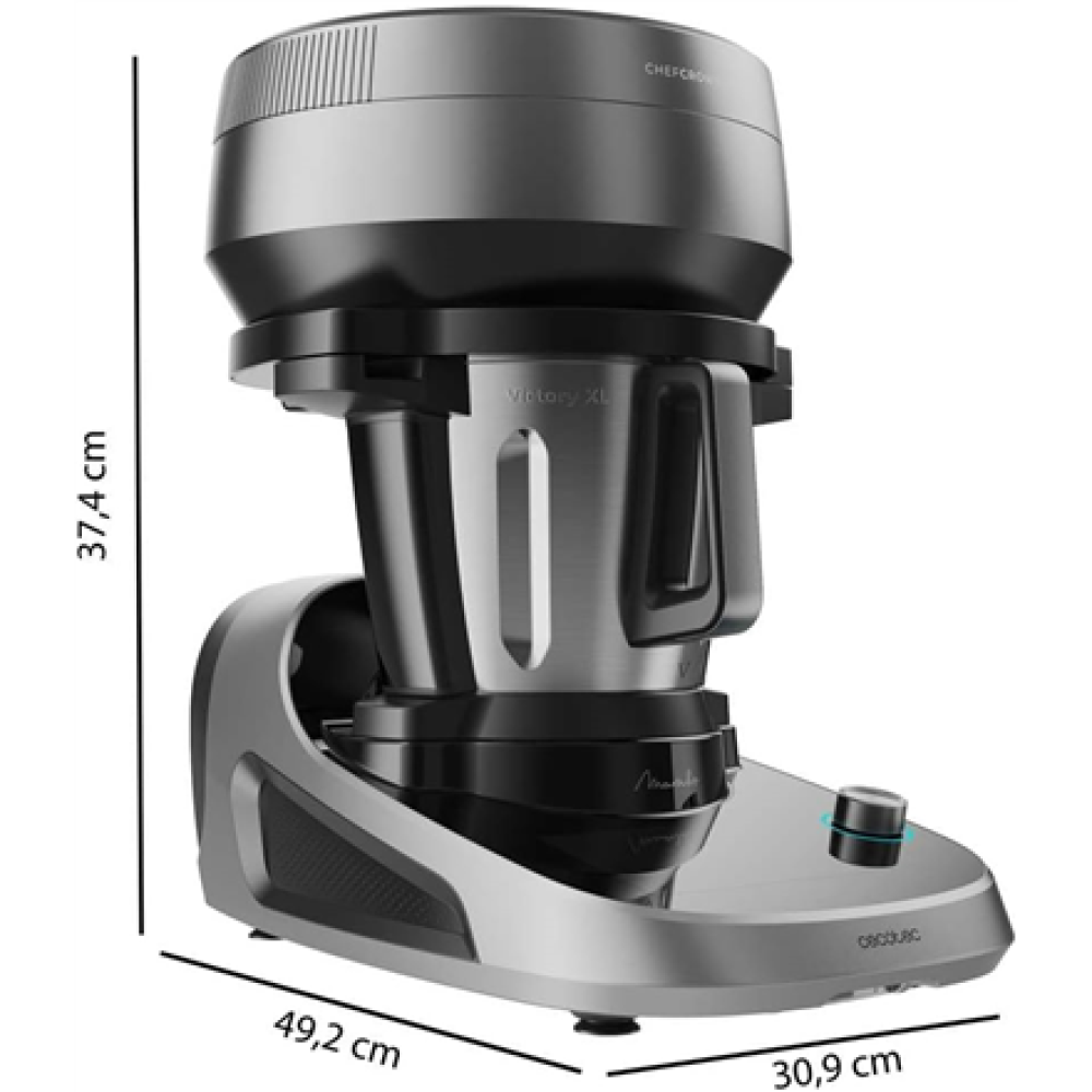 Cecotec Mambo CooKing Victory , Multifunctional Robot , 1700 W , Number of speeds 19 , Bowl capacity 4.5 L , Black/Grey