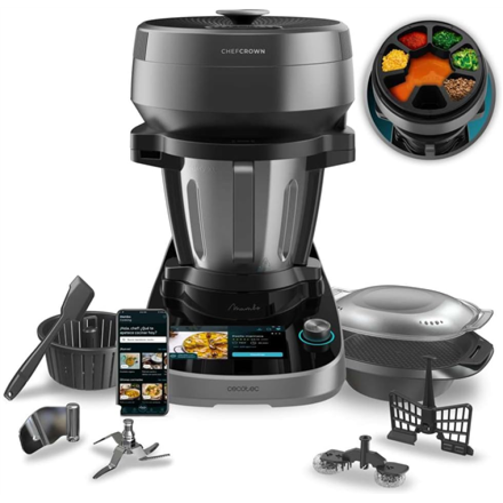 Cecotec Mambo CooKing Victory , Multifunctional Robot , 1700 W , Number of speeds 19 , Bowl capacity 4.5 L , Black/Grey