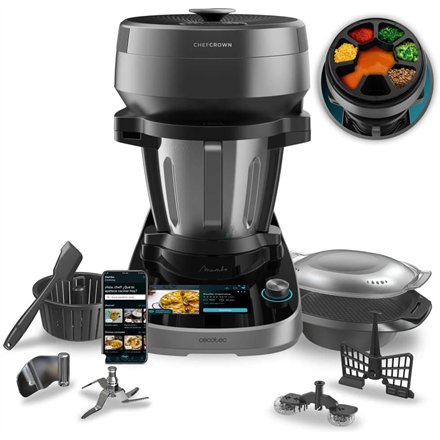 Cecotec Mambo CooKing Victory , Multifunctional Robot , 1700 W , Number of speeds 19 , Bowl capacity 4.5 L , Black/Grey