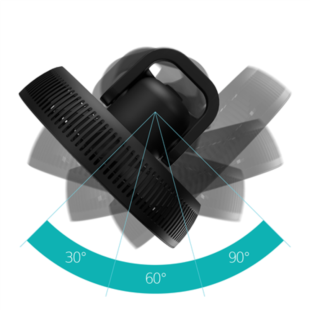 Duux Fan , Whisper Flex 2 , Stand Fan , Black , Diameter 34 cm , Number of speeds 30 , Oscillation , 2-21.5 W , Remote control