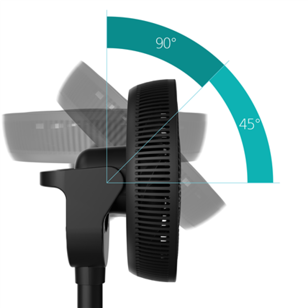 Duux Fan , Whisper Flex 2 , Stand Fan , Black , Diameter 34 cm , Number of speeds 30 , Oscillation , 2-21.5 W , Remote control