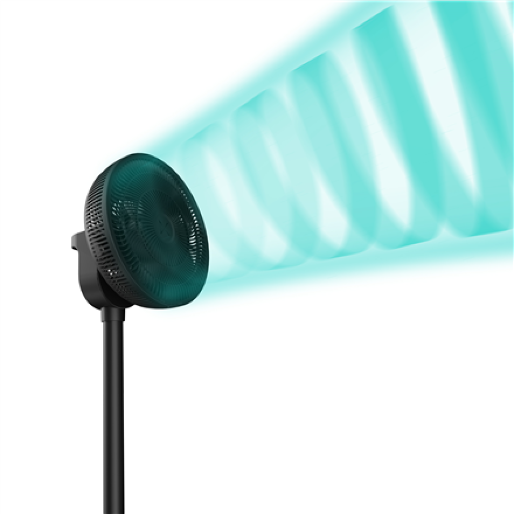 Duux Fan , Whisper Flex 2 , Stand Fan , Black , Diameter 34 cm , Number of speeds 30 , Oscillation , 2-21.5 W , Remote control