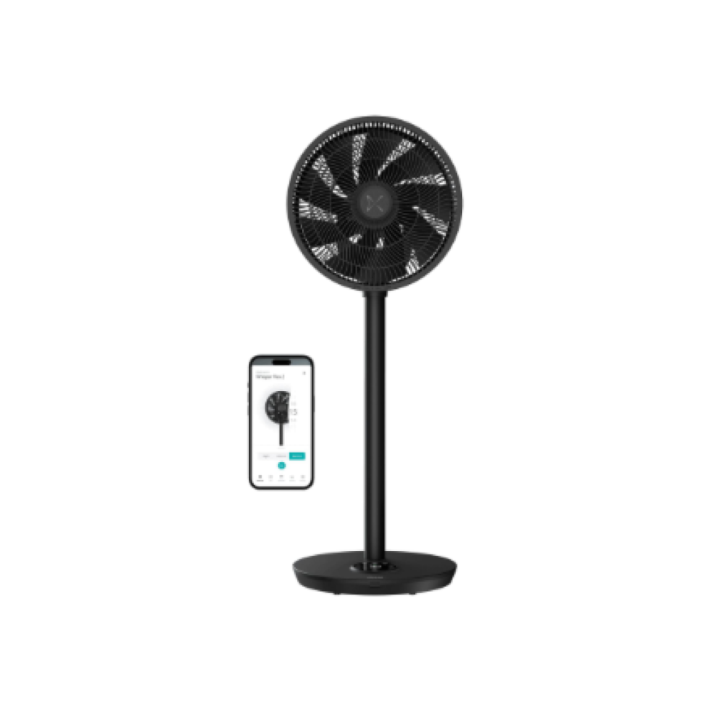 Duux Fan , Whisper Flex 2 , Stand Fan , 2-21.5 W , Diameter 34 cm , Number of speeds 30 , Oscillation , Remote control , Black