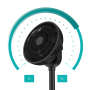 Duux Fan , Whisper Flex 2 , Stand Fan , Black , Diameter 34 cm , Number of speeds 30 , Oscillation , 2-21.5 W , Remote control