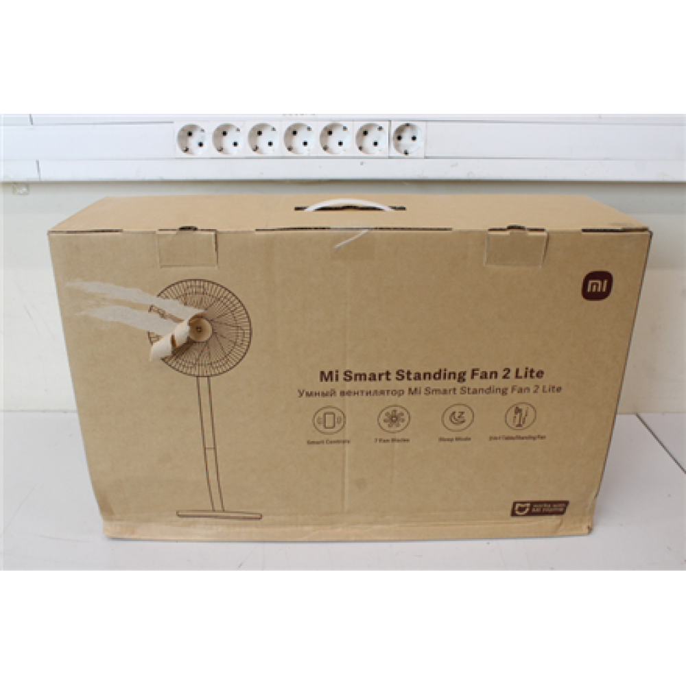 SALE OUT. , Xiaomi , Mi Smart Standing Fan , 2 Lite , Stand Fan , DAMAGED PACKAGING , White , Diameter 28.5 cm , Number of speeds 3 , Oscillation , 45 W , Remote control