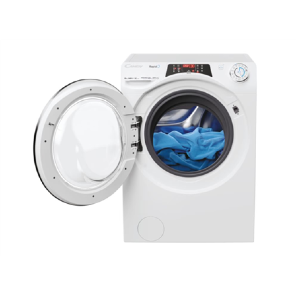 Candy , Washing Machine , RO 6106DWMC7/1-S , Energy efficiency class A , Front loading , Washing capacity 10 kg , 1600 RPM , Depth 58 cm , Width 60 cm , Display , TFT , Steam function , Wi-Fi