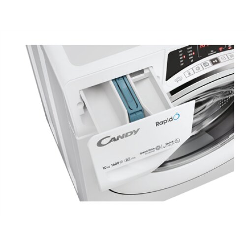 Candy , Washing Machine , RO 6106DWMC7/1-S , Energy efficiency class A , Front loading , Washing capacity 10 kg , 1600 RPM , Depth 58 cm , Width 60 cm , Display , TFT , Steam function , Wi-Fi