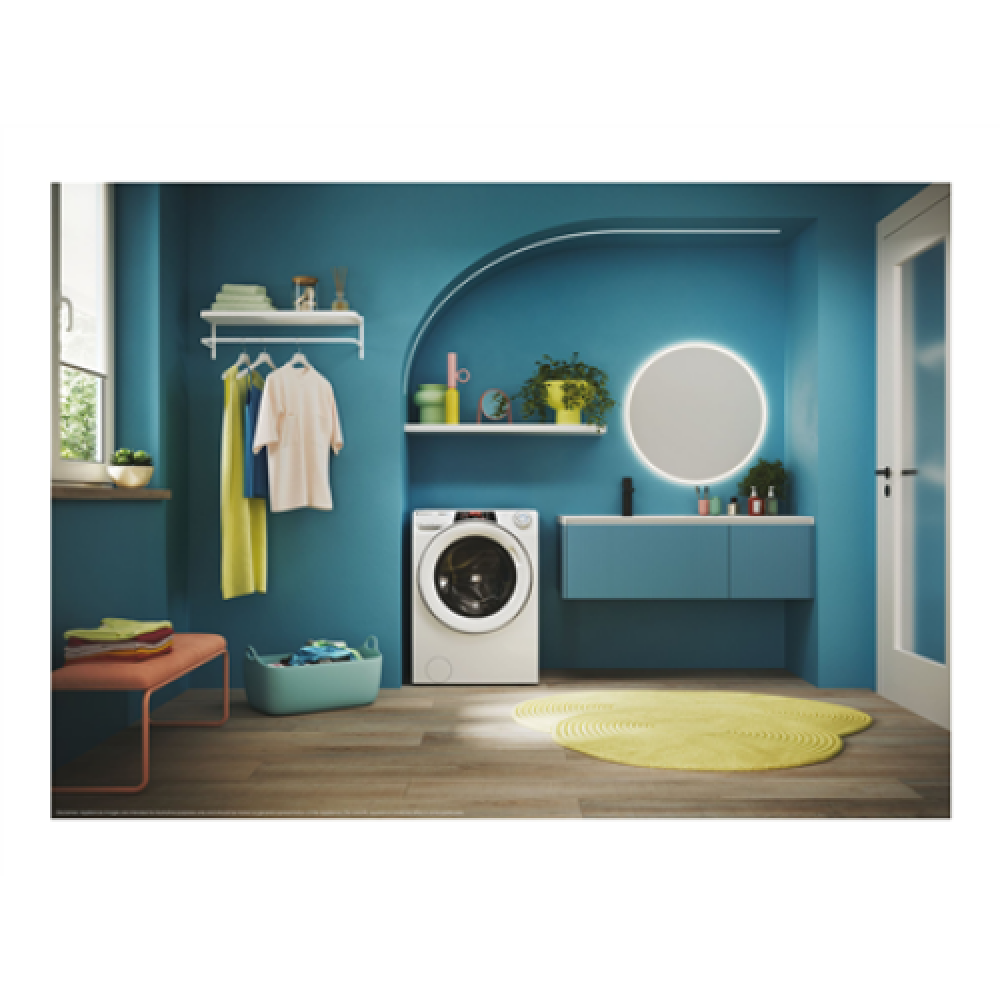 Candy , Washing Machine , RO 6106DWMC7/1-S , Energy efficiency class A , Front loading , Washing capacity 10 kg , 1600 RPM , Depth 58 cm , Width 60 cm , Display , TFT , Steam function , Wi-Fi