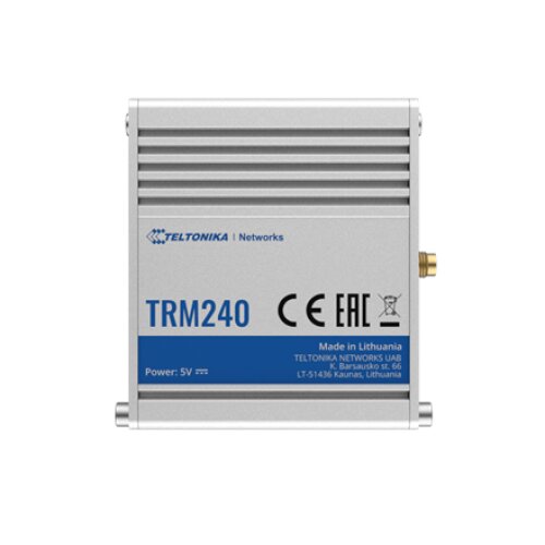 Teltonika , LTE Modem , TRM240 , No Wi-Fi , Mesh Support No , MU-MiMO No , 2G/3G , Antenna type 1xSMA for LTE , 1 x microUSB