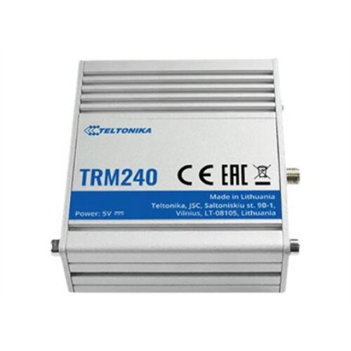 Teltonika , LTE Modem , TRM240 , No Wi-Fi , Mesh Support No , MU-MiMO No , 2G/3G , Antenna type 1xSMA for LTE , 1 x microUSB