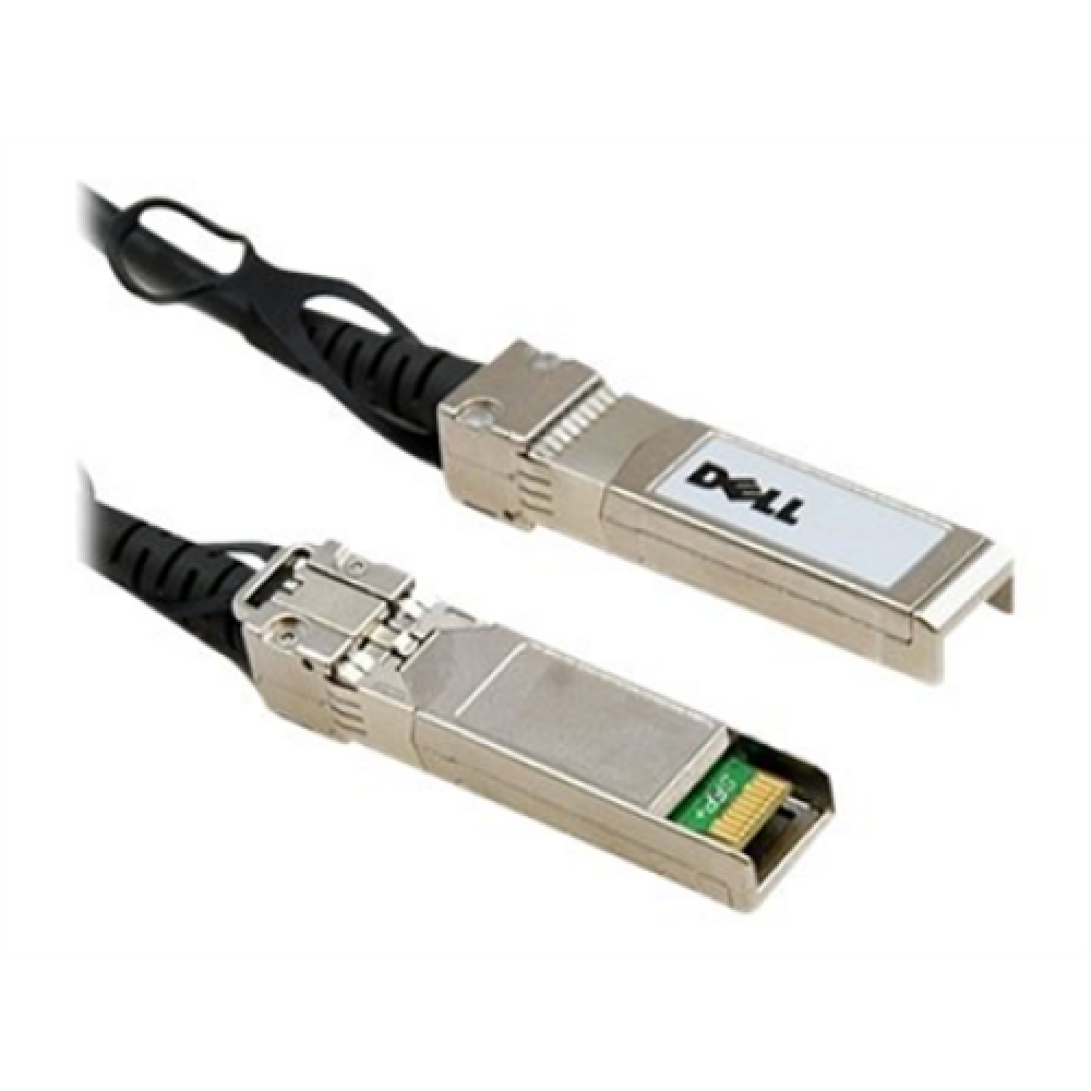 Dell Networking 40GbE (QSFP+) to 4x10GbE SFP+ Passive Copper Breakout Cable, 0.5M, Customer Kit , Dell