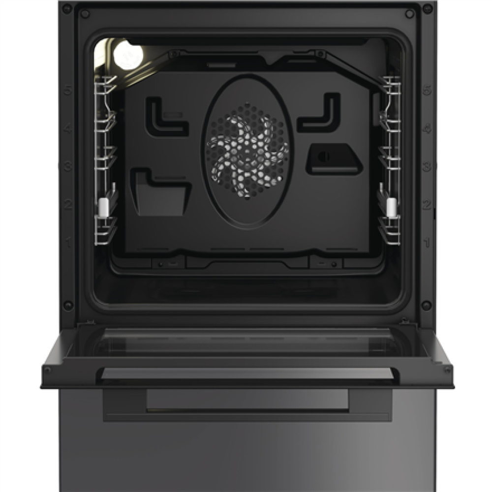 Whirlpool Cooker , W5I8LCSTA , Hob type Induction , Oven type Electric , Anthracite , Width 50 cm , Depth 60 cm , Energy efficiency class A , 60 L