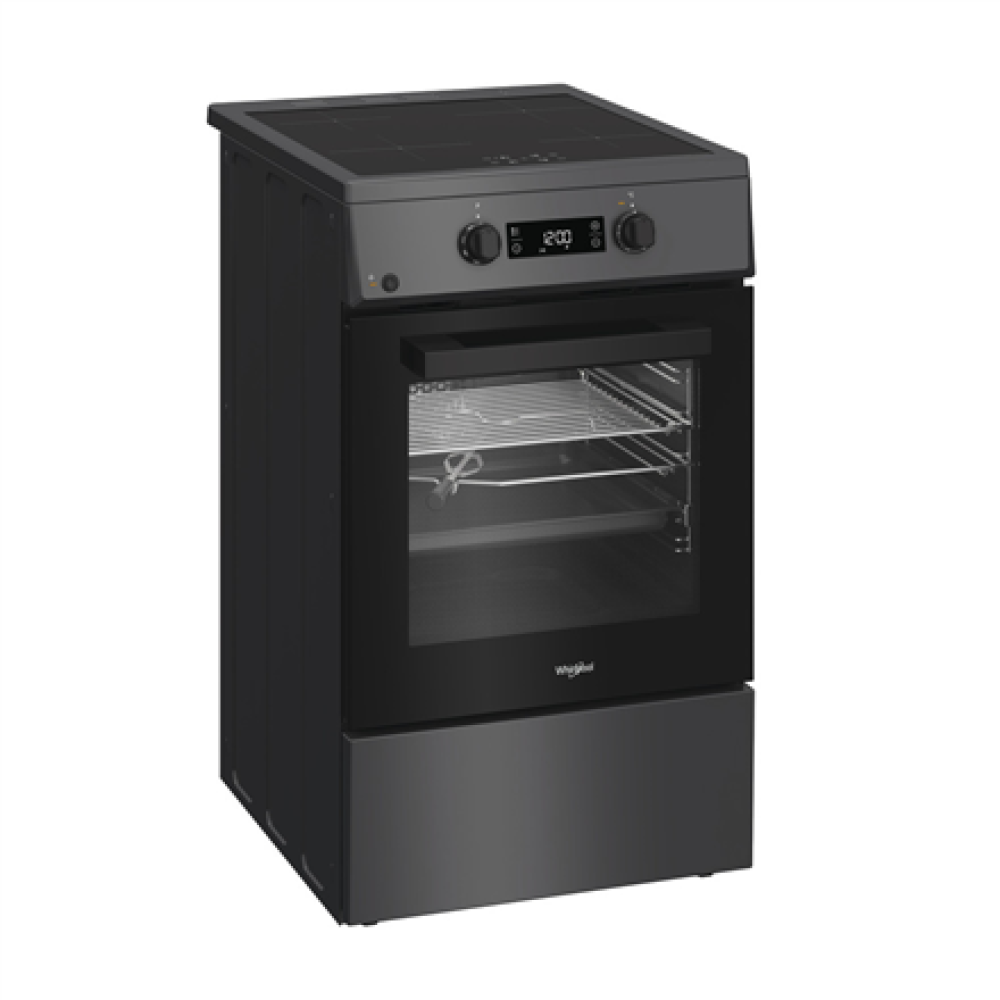 Whirlpool Cooker , W5I8LCSTA , Hob type Induction , Oven type Electric , Anthracite , Width 50 cm , Depth 60 cm , Energy efficiency class A , 60 L
