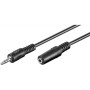 Goobay , Headphone and audio AUX extension cable; 3-pin 3.5 mm , 50090 , 5 m