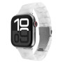Fixed , Resin Strap for Apple Watch 38/40/41mm , Epoxy resin , Cloud White