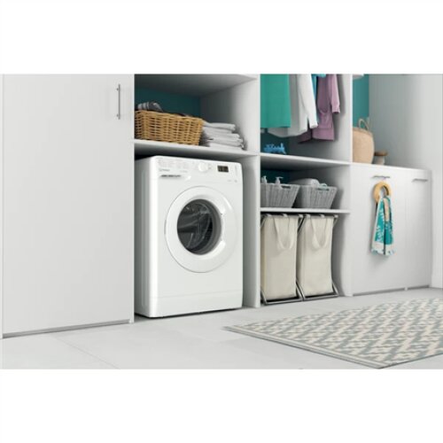 INDESIT , Washing machine , MTWA 71252 W EE , Energy efficiency class E , Front loading , Washing capacity 7 kg , 1200 RPM , Depth 54 cm , Width 59.5 cm , Display , LED , White