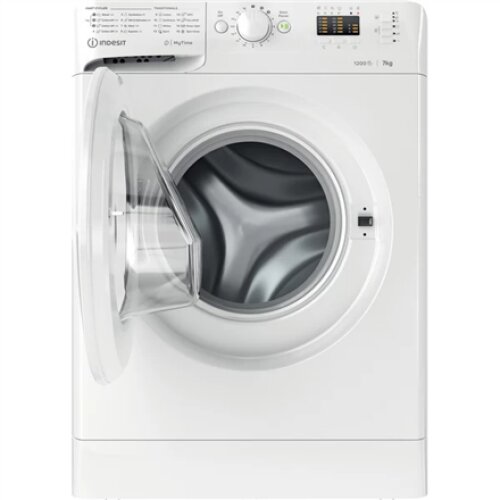 INDESIT , Washing machine , MTWA 71252 W EE , Energy efficiency class E , Front loading , Washing capacity 7 kg , 1200 RPM , Depth 54 cm , Width 59.5 cm , Display , LED , White