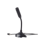 Gembird , Desktop microphone , MIC-D-02 , 3.5 mm , 3.5 mm audio plug , Black