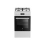 BEKO Cooker , FSM51339DWDS , Hob type Gas , Oven type Electric , White , Width 50 cm , Depth 60 cm , Grilling , LED , Energy efficiency class A , 60 L