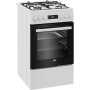BEKO Cooker , FSM51339DWDS , Hob type Gas , Oven type Electric , White , Width 50 cm , Depth 60 cm , Grilling , LED , Energy efficiency class A , 60 L