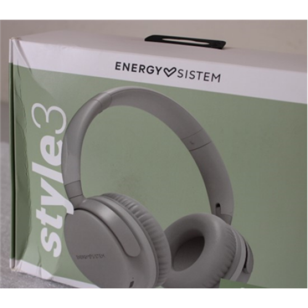 SALE OUT. Energy Sistem Headphones Bluetooth Style 3 Stone (Bluetooth, Deep Bass, High-quality voice calls, Foldable),DAMAGED PACKAGING , Headphones , Style 3 , Wireless , Noise canceling , DAMAGED PACKAGING , Over-Ear , Wireless