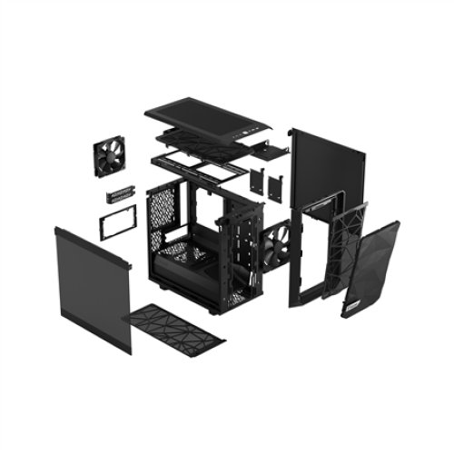Fractal Design , Meshify 2 Nano , Side window , ITX , ATX , Black TG dark tint