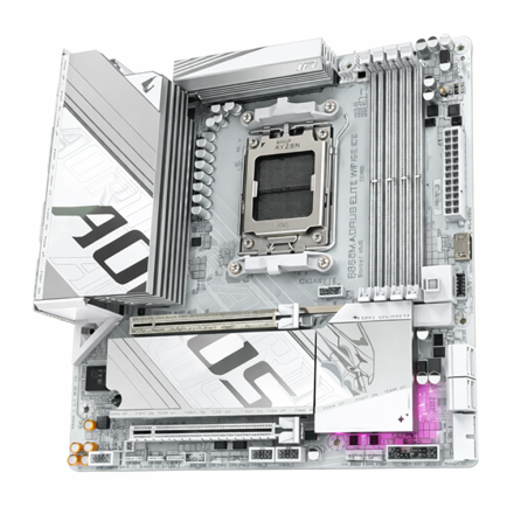 Gigabyte B850M A ELT WF6E , Processor family AMD , Processor socket AM5 , DDR5 , Supported hard disk drive interfaces SATA, M.2 , Number of SATA connectors 4