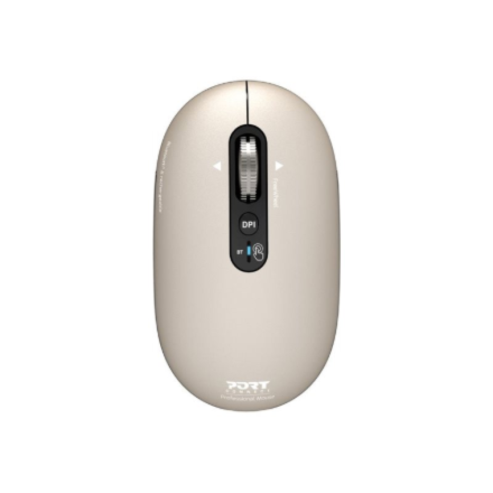 PORT CONNECT Mouse , PURE MAC , Wireless , Bluetooth , Beige Perle