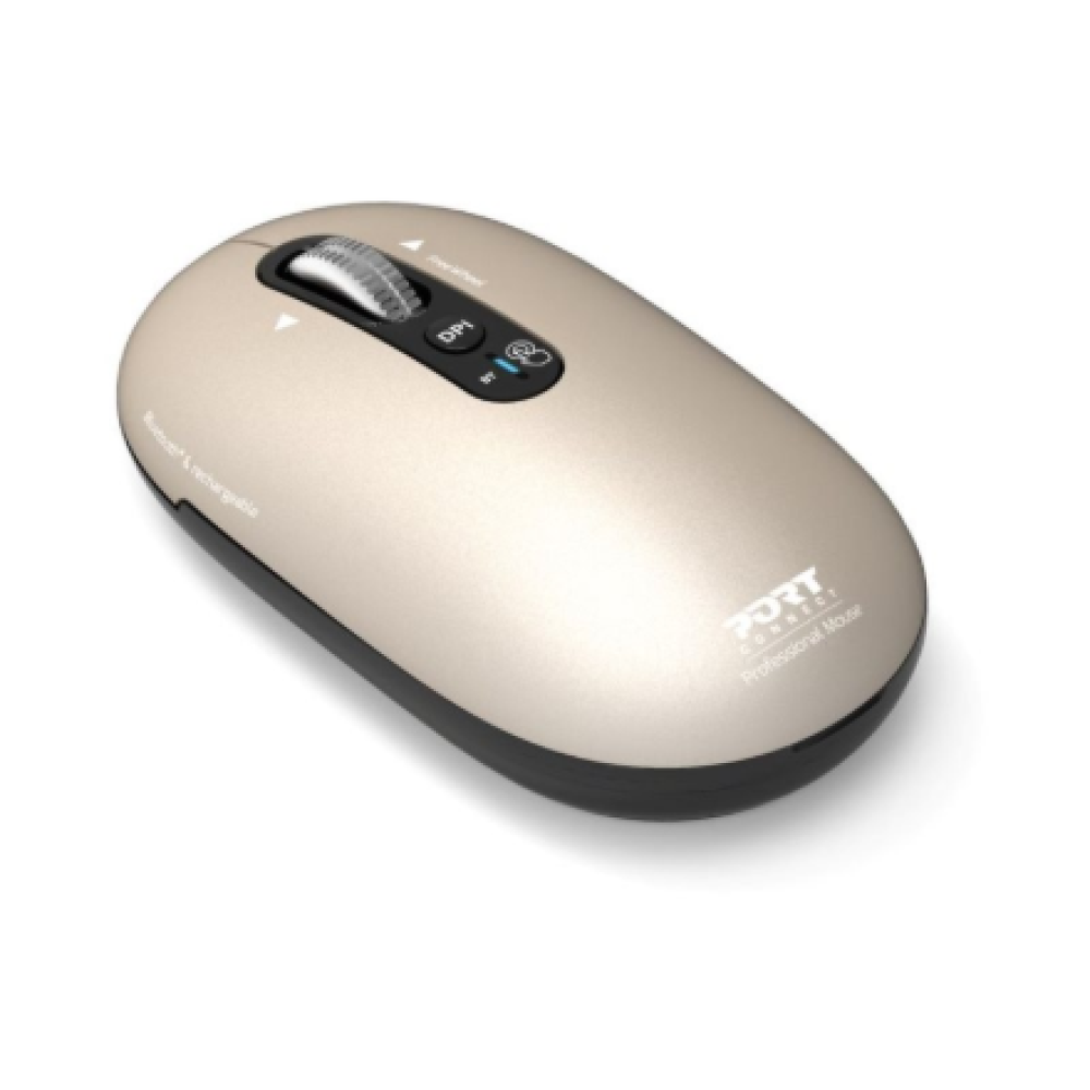 PORT CONNECT Mouse , PURE MAC , Wireless , Bluetooth , Beige Perle