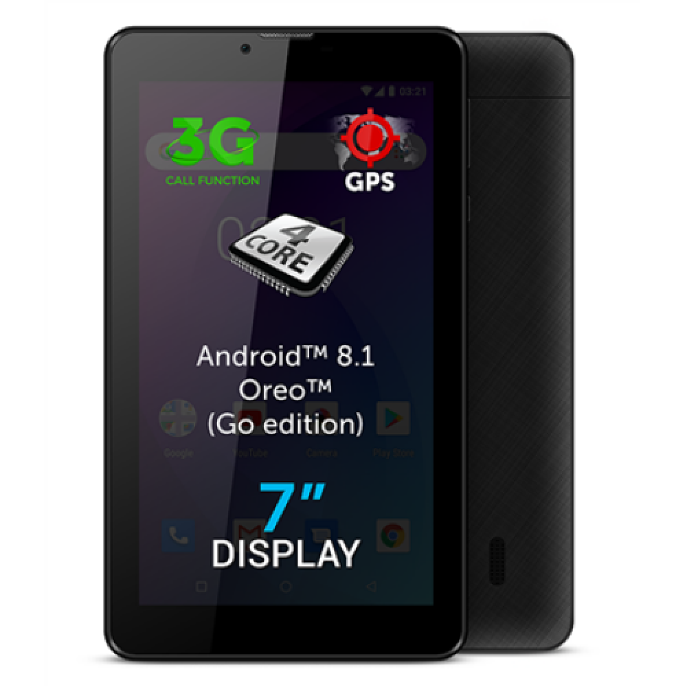 Allview AX503 7 Black LCD Cortex-A7 Quad-Core 1.3 GB 8 GB Wi-Fi 3G Front camera 2 MP Bluetooth 4.0 Android 8.1