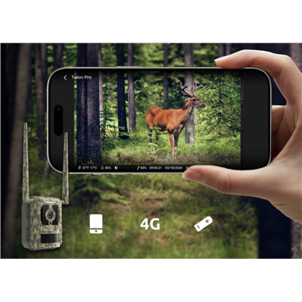 Reolink , 4K 4G Cellular Trail Camera with Live Streaming , Talon Series S130 , Trail , 8 MP , 4mm/F1.6 , IP67 , H.265 , MicroSD Card, up to 256 GB