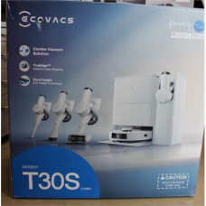 SALE OUT. Ecovacs DEEBOT T30S COMBO Vacuum cleaner,Robot+Handheld,Wet&Dry,Robot operating time 220 min,Dust bin 0,3 L,5200mAh,White+Auto-emp , Ecovacs Vacuum cleaner , DEEBOT T30S COMBO , Wet&Dry , Li-ion , 5200 mAh , Dust capacity 3 L , 11000 Pa 