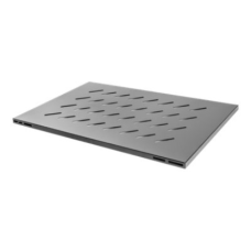 Lanberg 19 fixed shelf 1U/465x715mm max load capacity up to 120kg, black , Lanberg