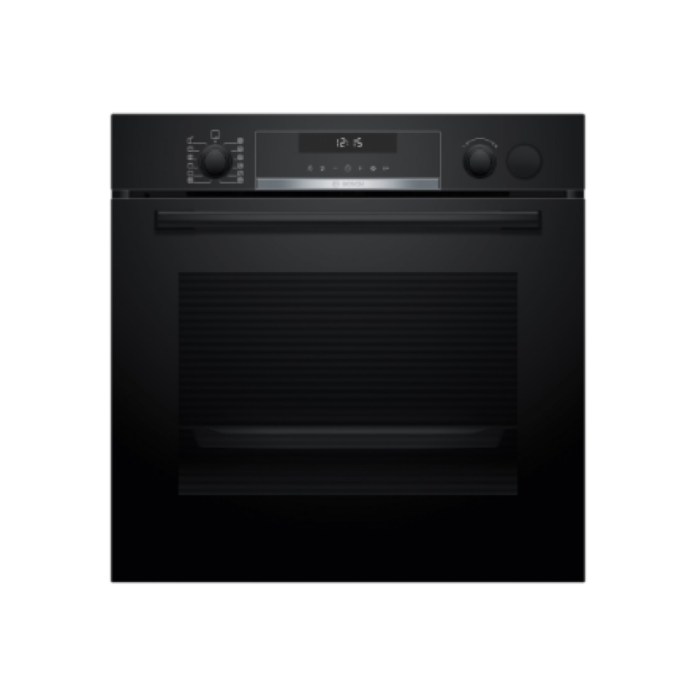 Bosch Oven , HRG578BB7 , 71 L , Electric , Pyrolysis , Knobs , Steam function , Height 59.5 cm , Width 59.4 cm , Black