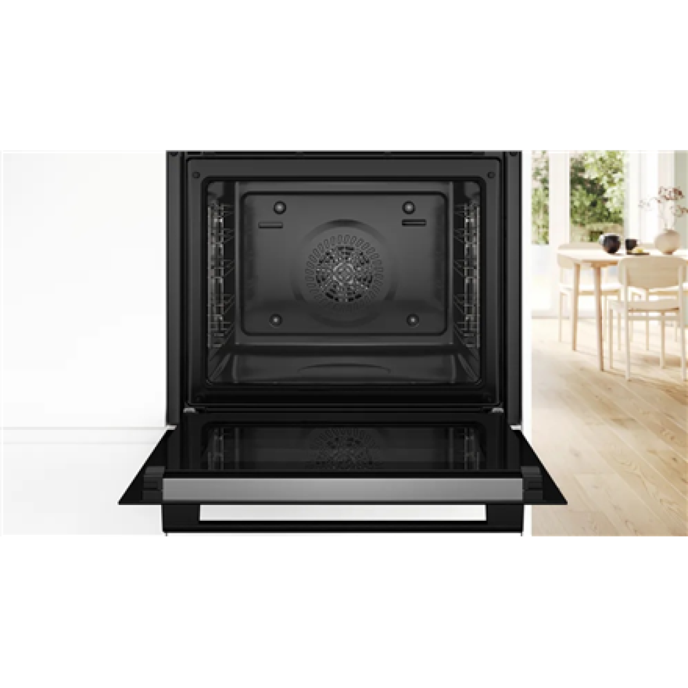 Bosch Oven , HRG578BB7 , 71 L , Electric , Pyrolysis , Knobs , Steam function , Height 59.5 cm , Width 59.4 cm , Black