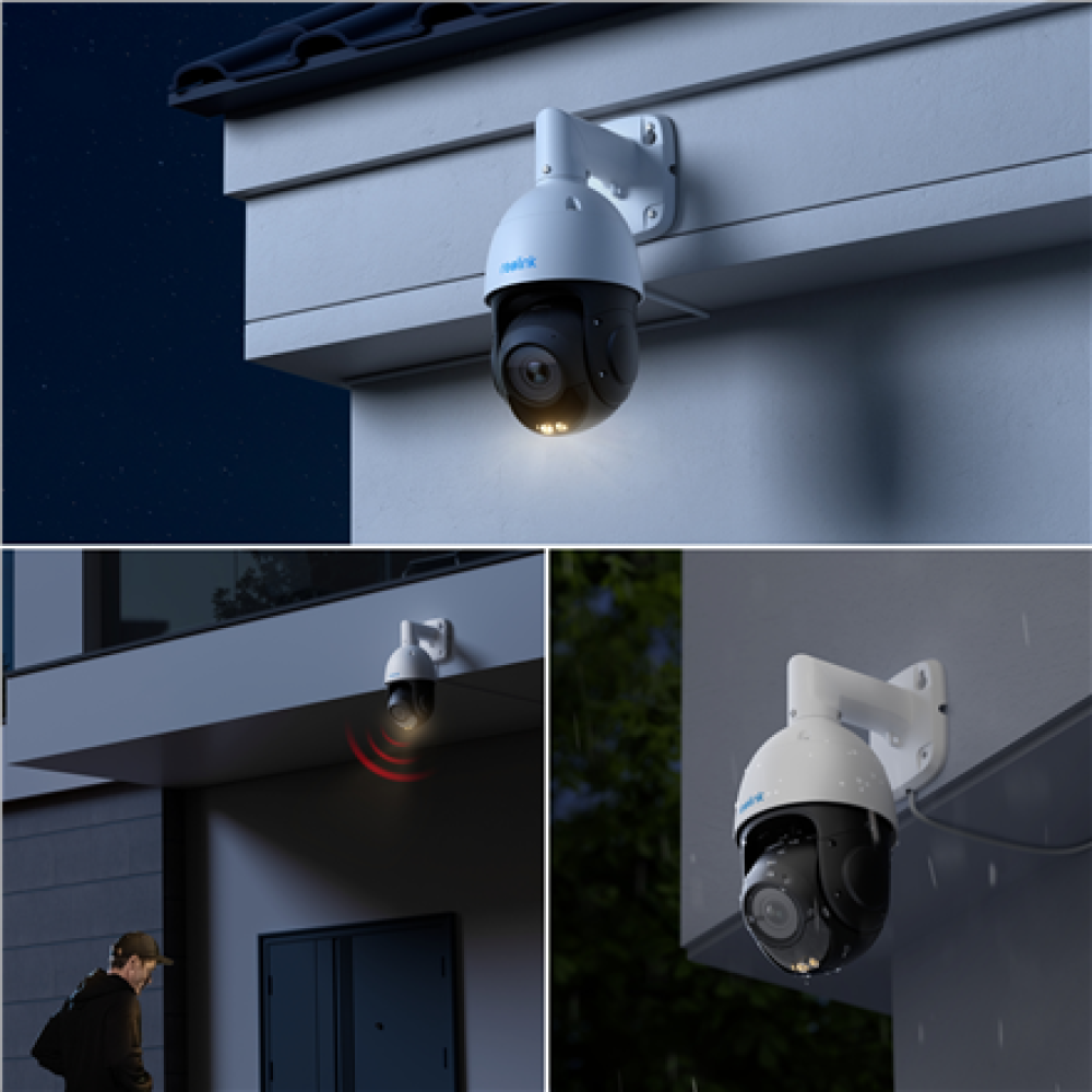 Reolink , Smart 4K PoE Security Camera with 16X Optical Zoom , P850 , PTZ , 8 MP , 5.3-86mm/Max F1.6 , Power over Ethernet (PoE) , IP66 , H.265/H.264 , Micro SD, Max. 256 GB , White