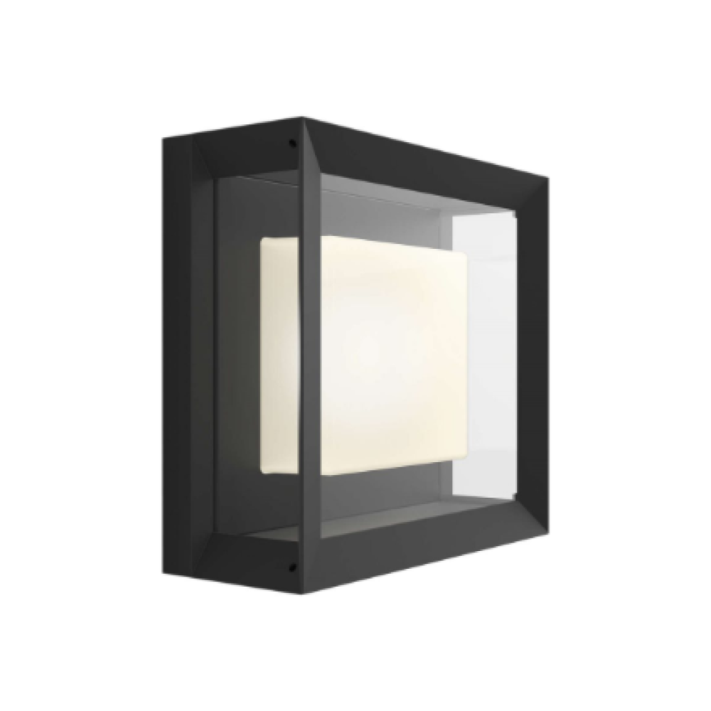 Philips Hue WCA Econic Outdoor Square Wall Lantern , 15 W , 2000-6500 Hue White Colour Ambiance
