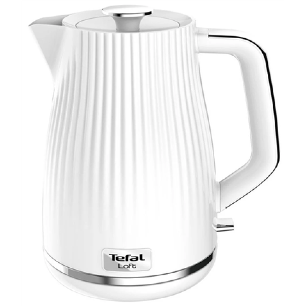 TEFAL , Electric Kettle , KO250130 , Electric , 2400 W , 1.7 L , Plastic , 360° rotational base , White