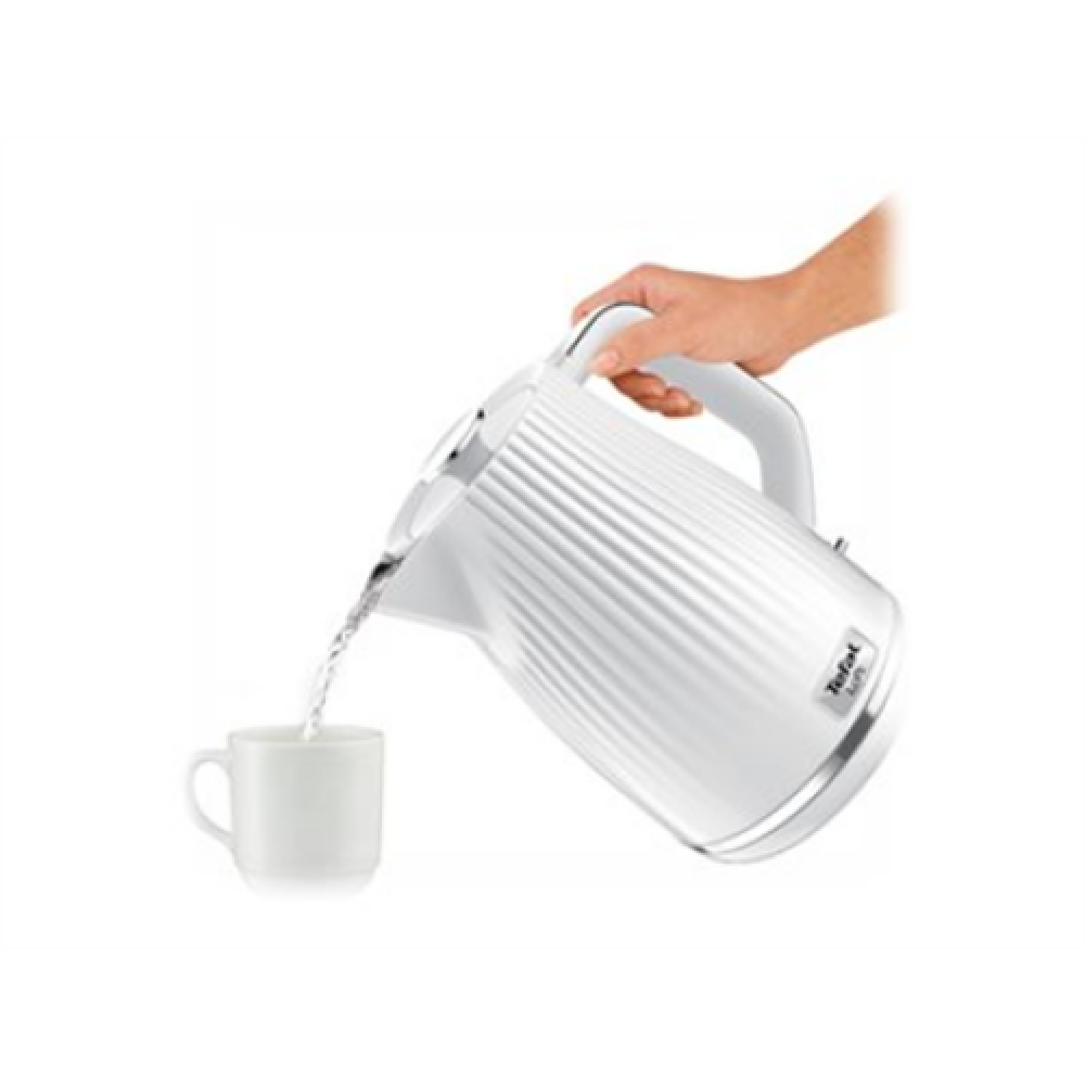 TEFAL , Electric Kettle , KO250130 , Electric , 2400 W , 1.7 L , Plastic , 360° rotational base , White