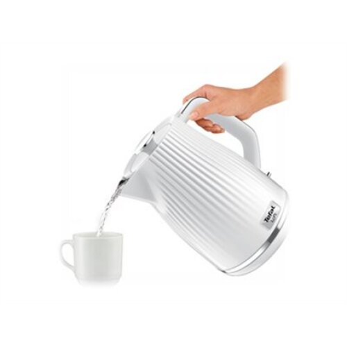 TEFAL , Electric Kettle , KO250130 , Electric , 2400 W , 1.7 L , Plastic , 360° rotational base , White